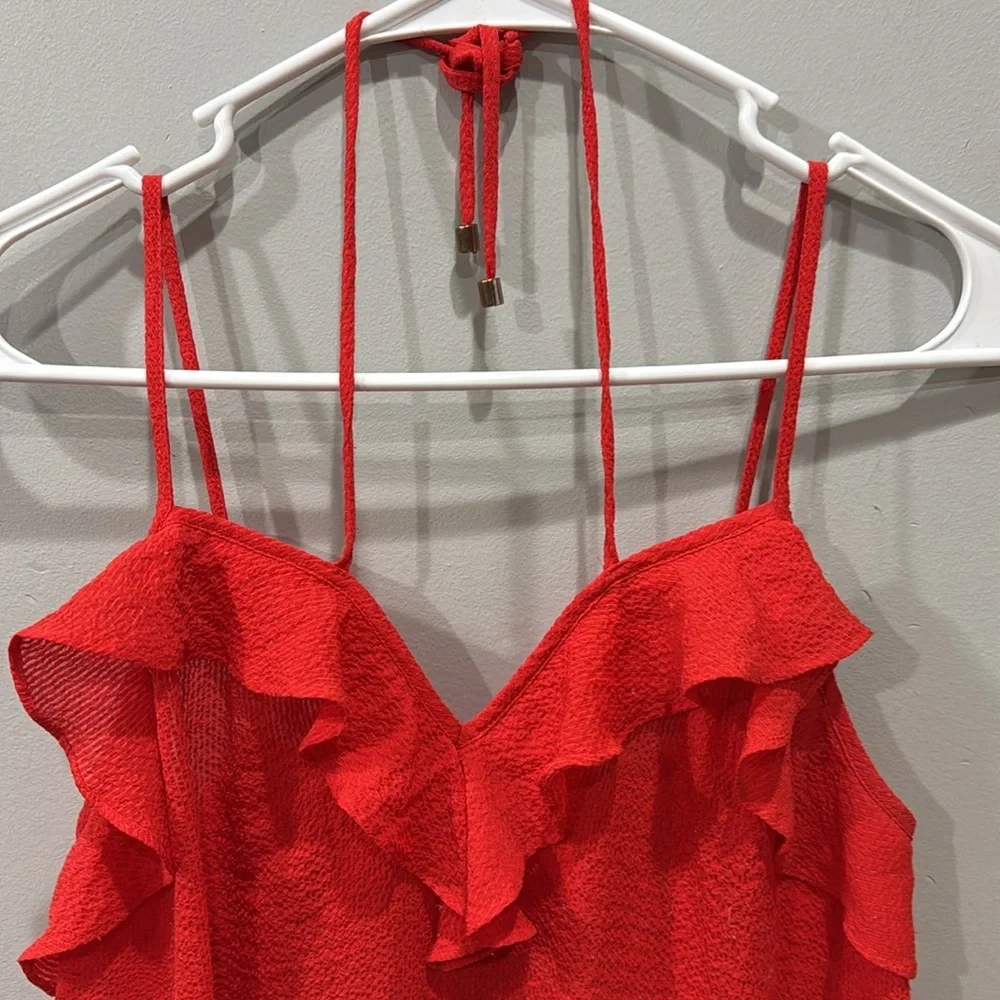 Red Halter Tank - Picture 2 of 4